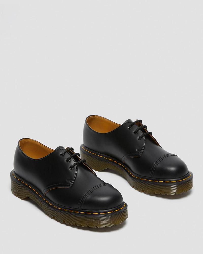 Zapatos Oxford Dr Martens 1461 Bex Made in England Puntera Cap Hombre Negros | MX 230JPQ